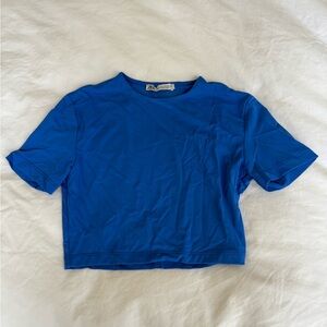 Zara Blue Crop Top